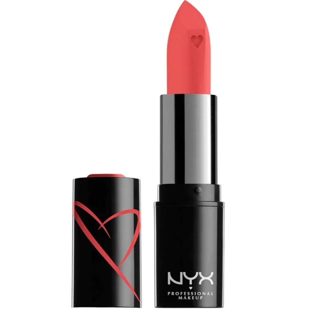 2 x NYX Shout Loud Satin Lipstick, Infused With Shea Butter, Day Club